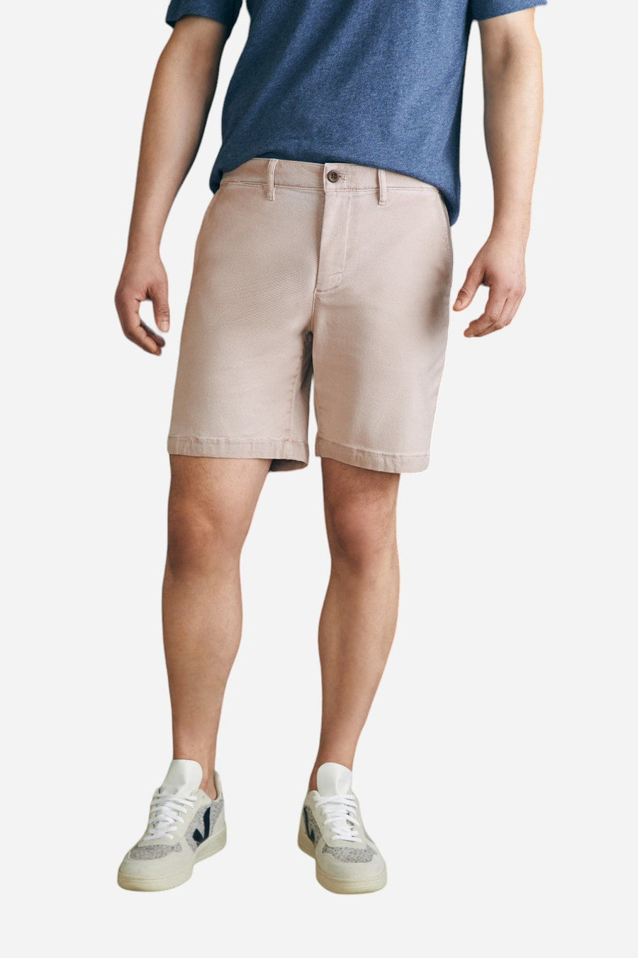 Faherty Coastline Stretch Chino Short 8" in Spring Quartz – front view