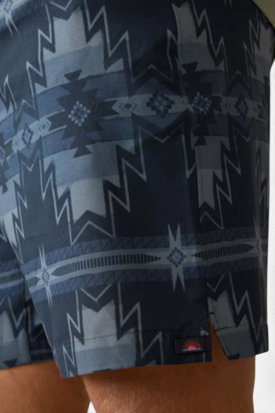 Faherty Doug Good Feather Shorelite Trunk (7") in Night Navy Stars – back view