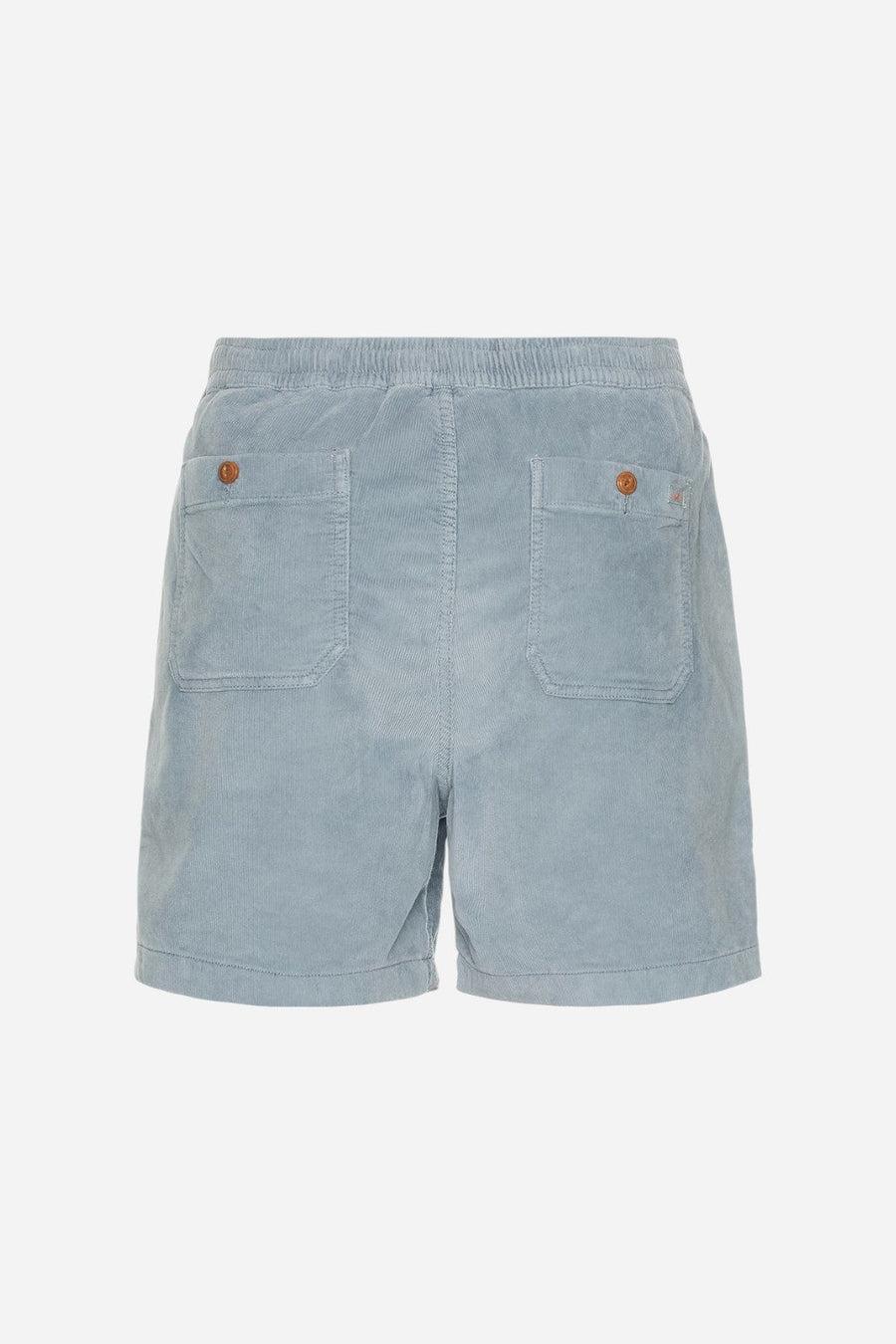 Faherty Essential Corduroy Shorts in Light Flint – back view