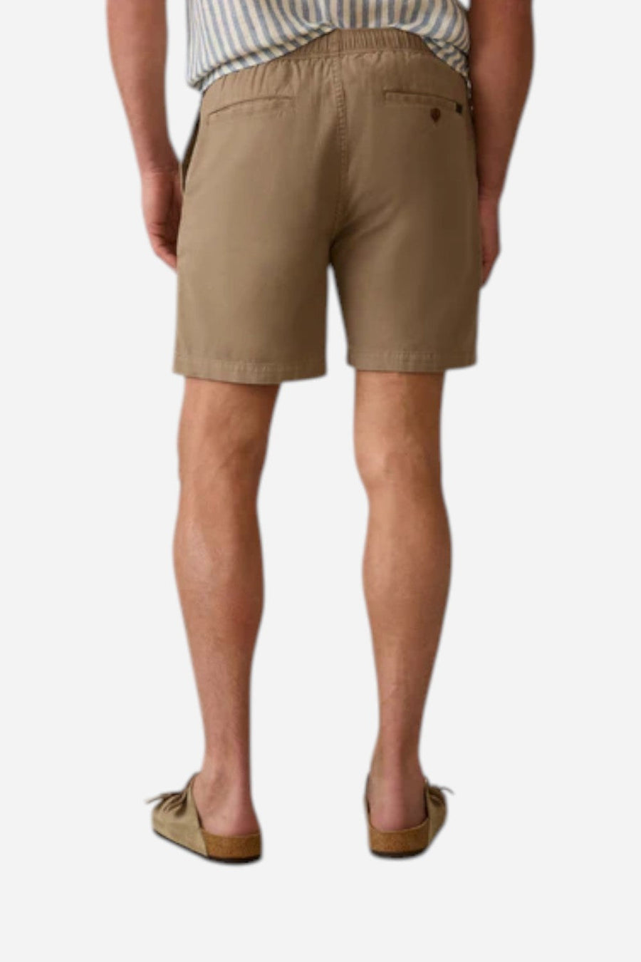 Faherty Essential Drawstring Short in Mountain Cliff – side view