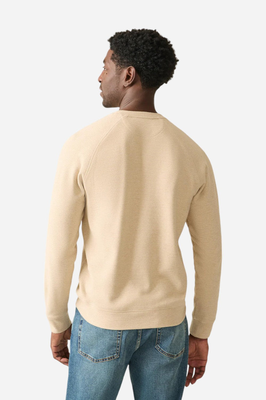 Faherty Legend Sweater Crew Toasty Tundra – side view