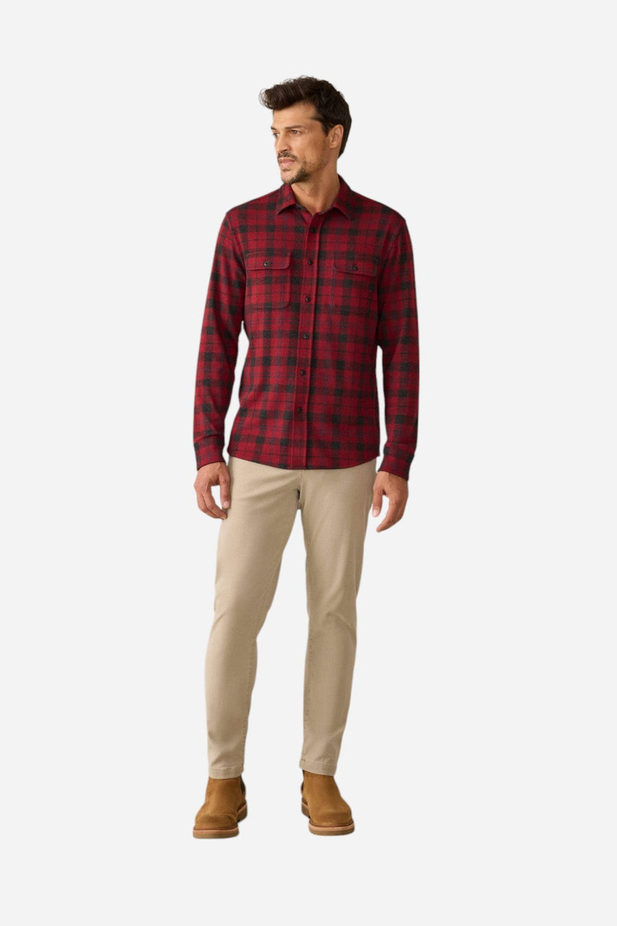 Faherty Legend Sweater Shirt in Cherry Creek Plaid – alternate