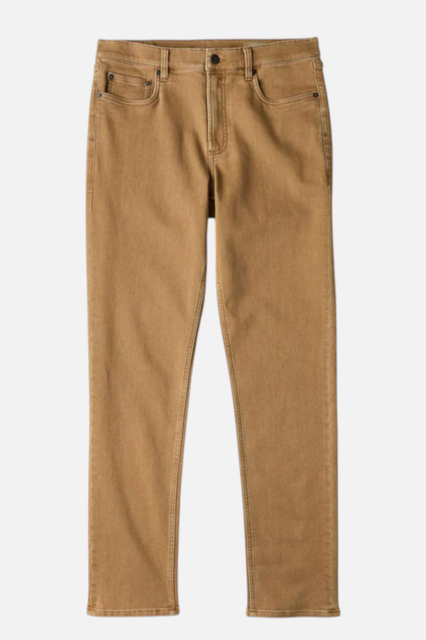 Faherty Men's Stretch Terry 5 Pocket Pant in Elk Brown