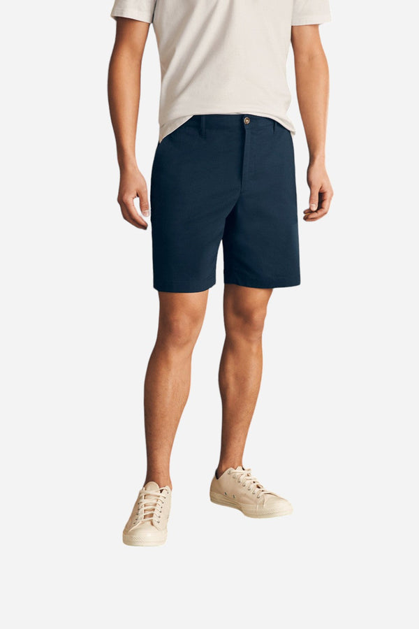 Faherty Movement Chino Short 8" in Navy