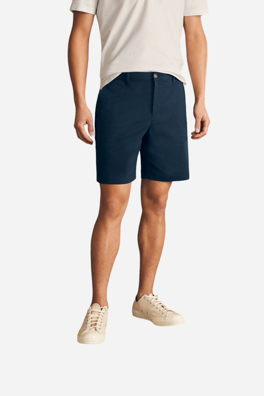 Faherty Movement Chino Short 8" in Navy – front view