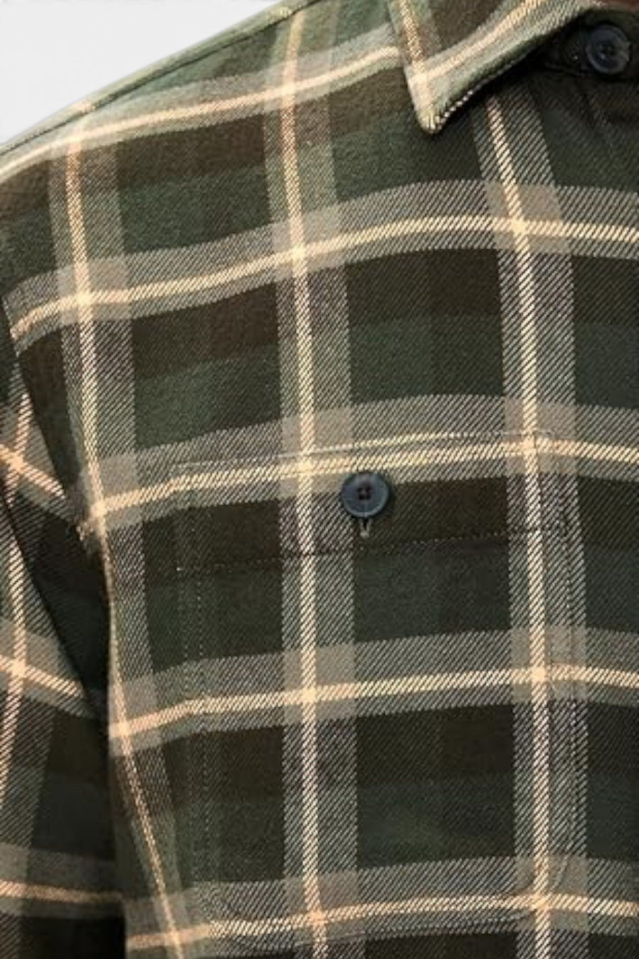 Faherty Nazare Flannel in Garret Verde – alternate