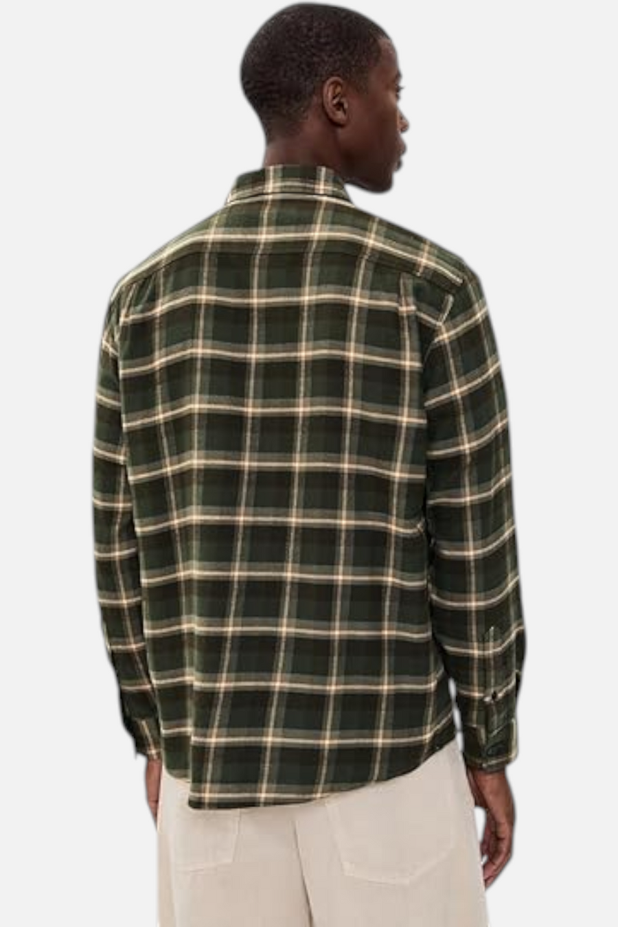 Faherty Nazare Flannel in Garret Verde – detail