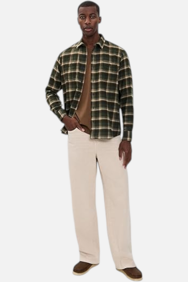 Faherty Nazare Flannel in Garret Verde