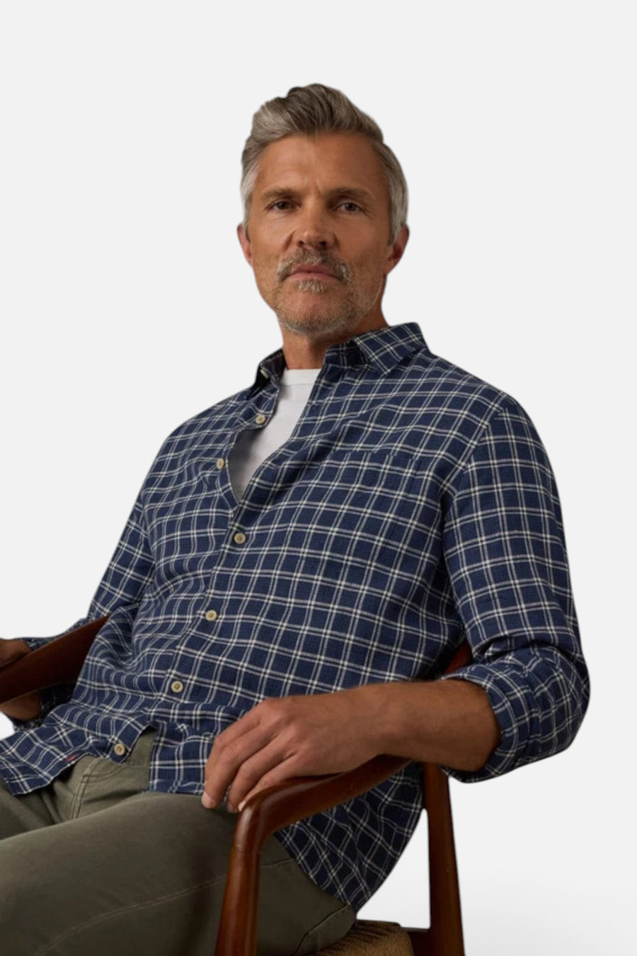 Faherty Palmetto Shirt in Midnight Coast Plaid – alternate