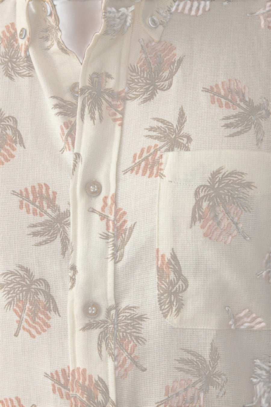 Faherty Short-Sleeve Breeze Shirt in Sunlit Palm & Waves – back view