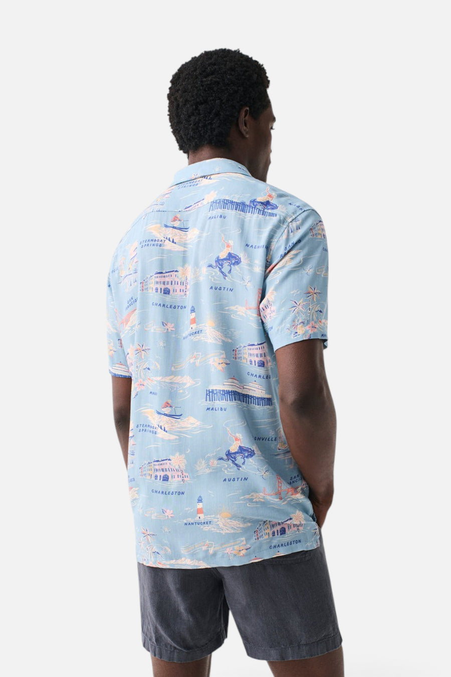 Faherty Short-Sleeve Kona Camp Shirt in Faherty Tour Print – alternate