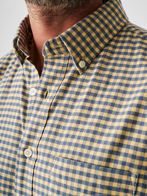 Faherty Stretch Oxford Shirt 2.0 in Sunny Seas Gingham – alternate
