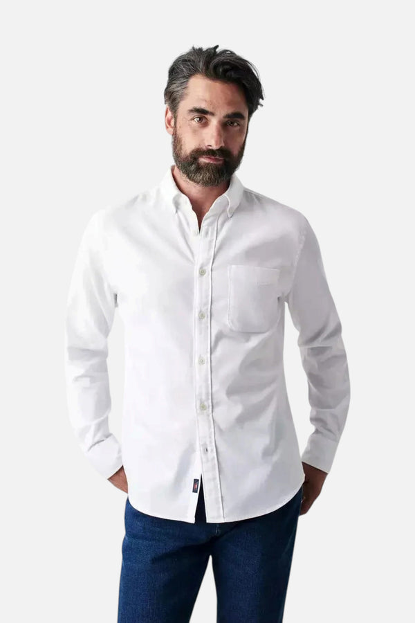Faherty Stretch Oxford Shirt 2.0 in White