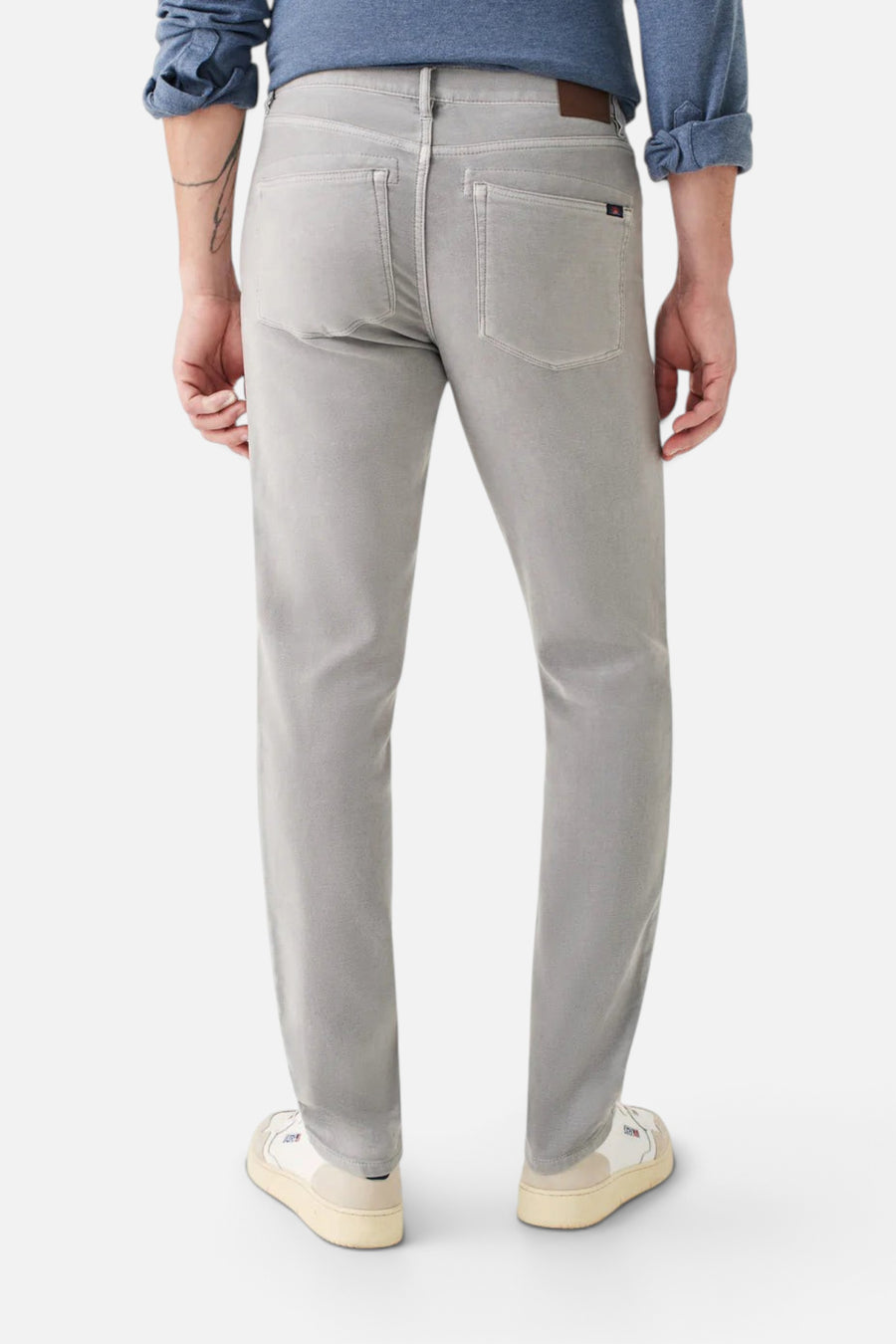 Faherty Stretch Terry 5-Pocket in Iron – back view