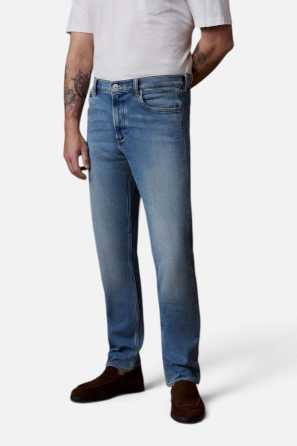 Faherty Stretch Terry 5-Pocket Jean in Indigo Ocean Wash