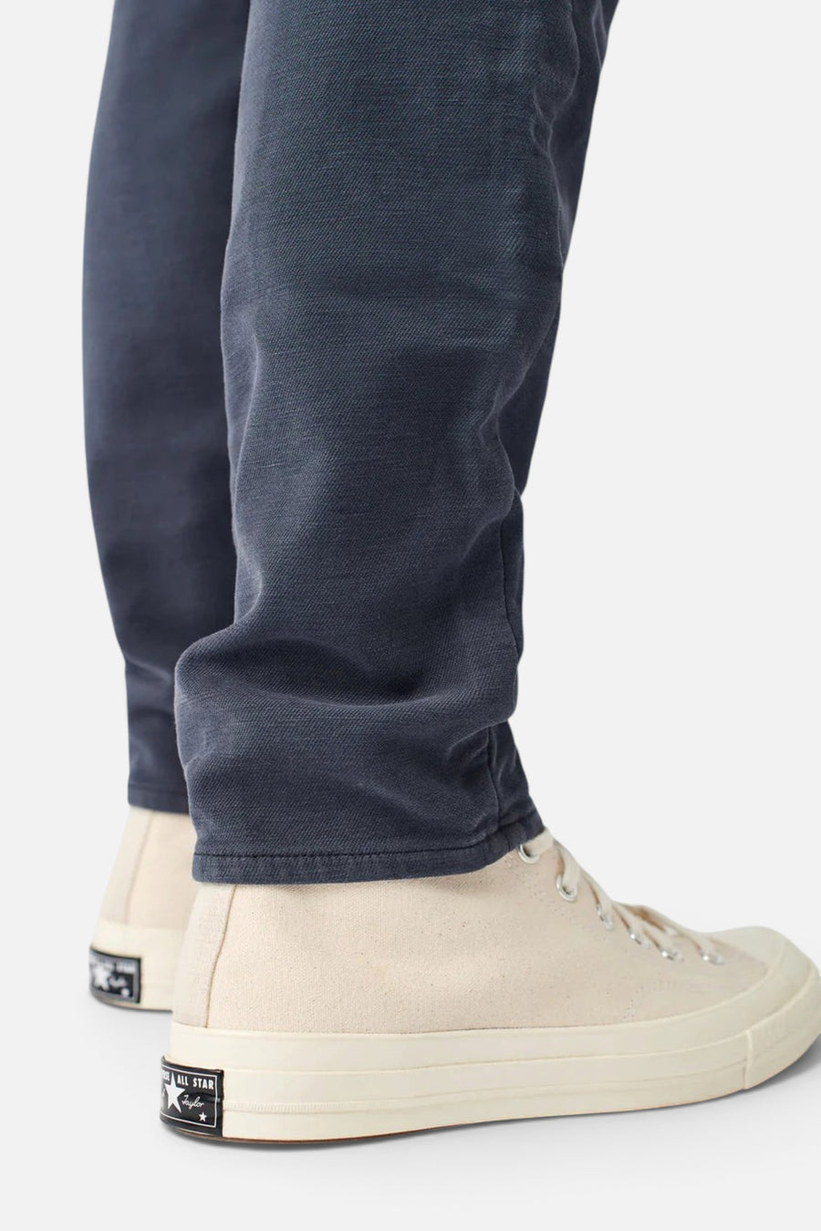 Faherty Stretch Terry 5-Pocket, Navy – flat lay