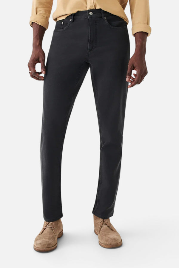 Faherty Stretch Terry 5-Pocket, Onyx Black