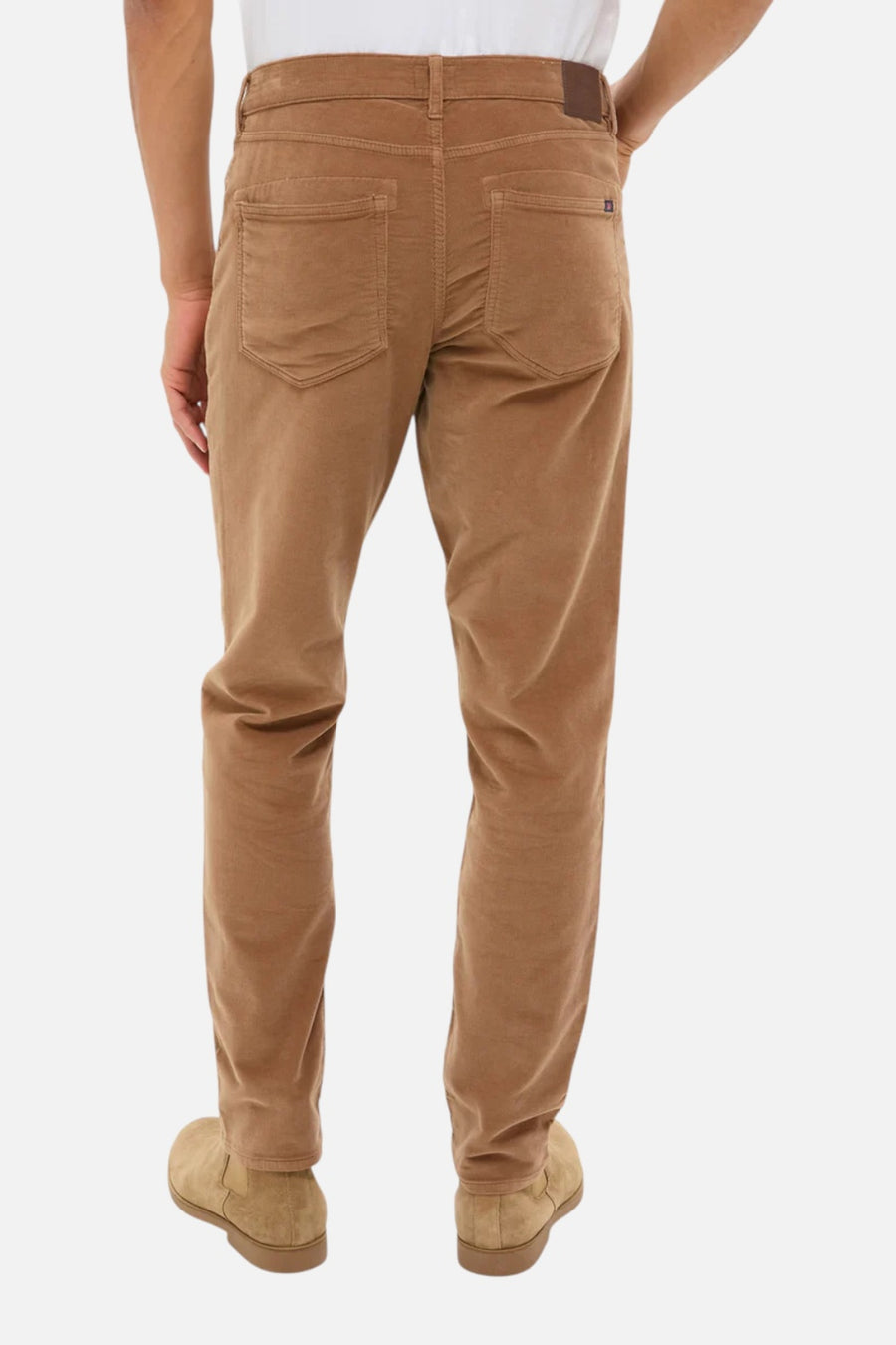 Faherty Stretch Terry Corduroy 5 Pocket Pant in Maple – back view