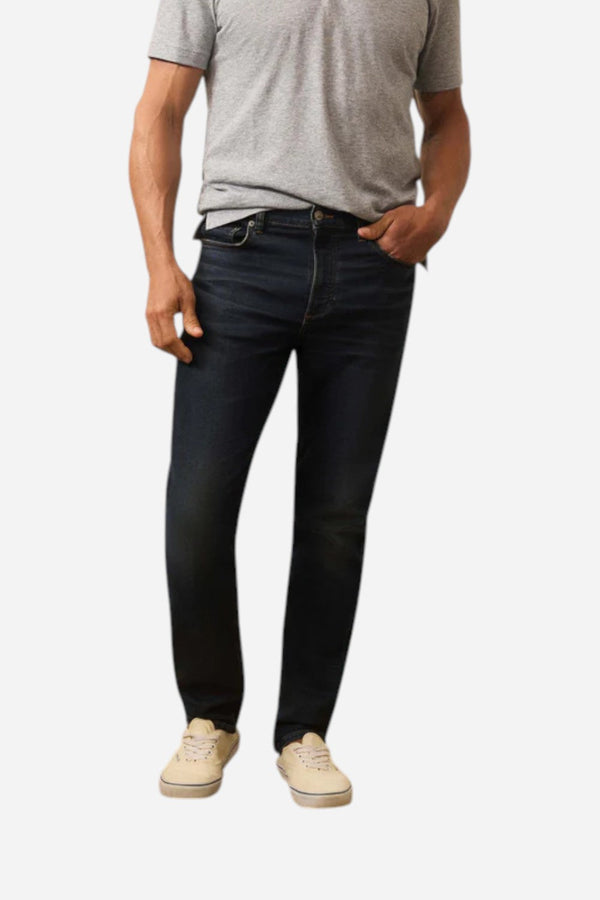 Faherty Stretch Terry Indigo 5 Pocket Pant - Belmar Coast Wash