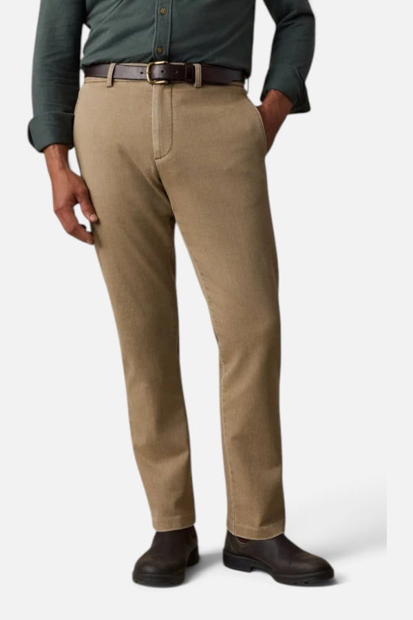Faherty Stretch Terry Trouser in Desert Khaki