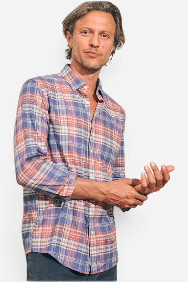 Faherty The All Time Shirt in Autumn Plaid