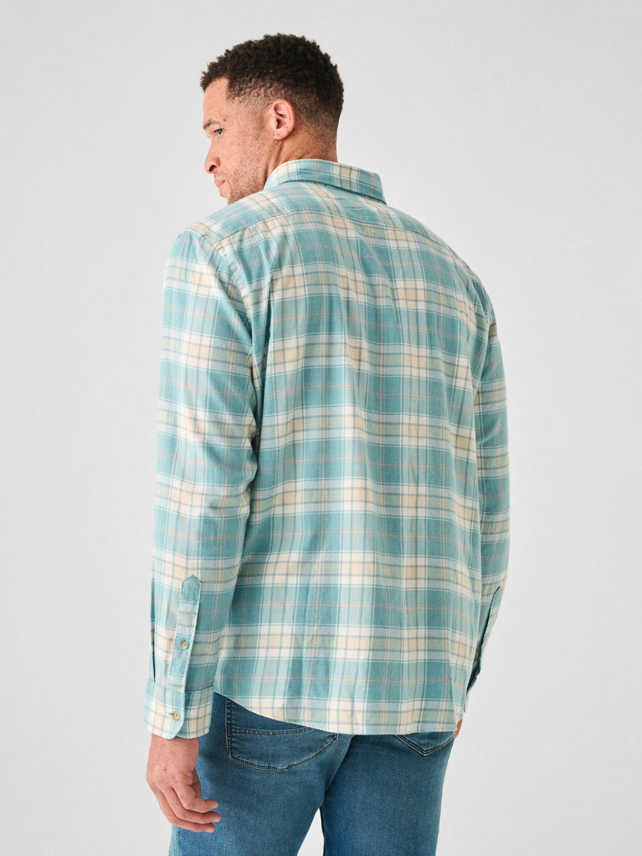 Faherty The All Time Shirt in Westport Plaid – back view