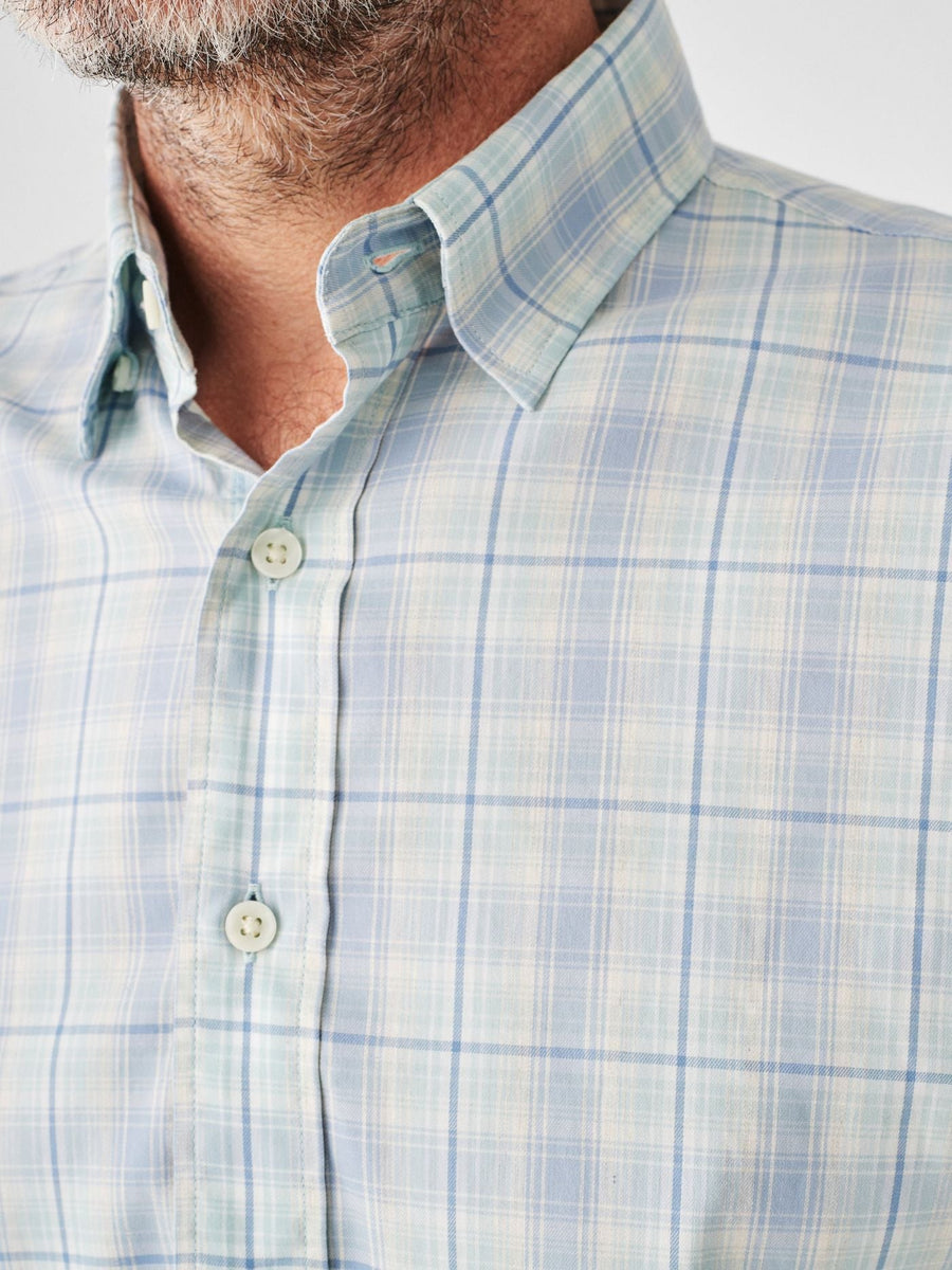 Faherty The Movement Shirt in Beach Cove Plaid – back view