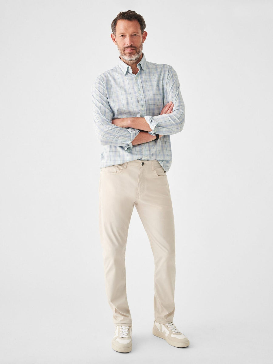 Faherty The Movement Shirt in Beach Cove Plaid – side view