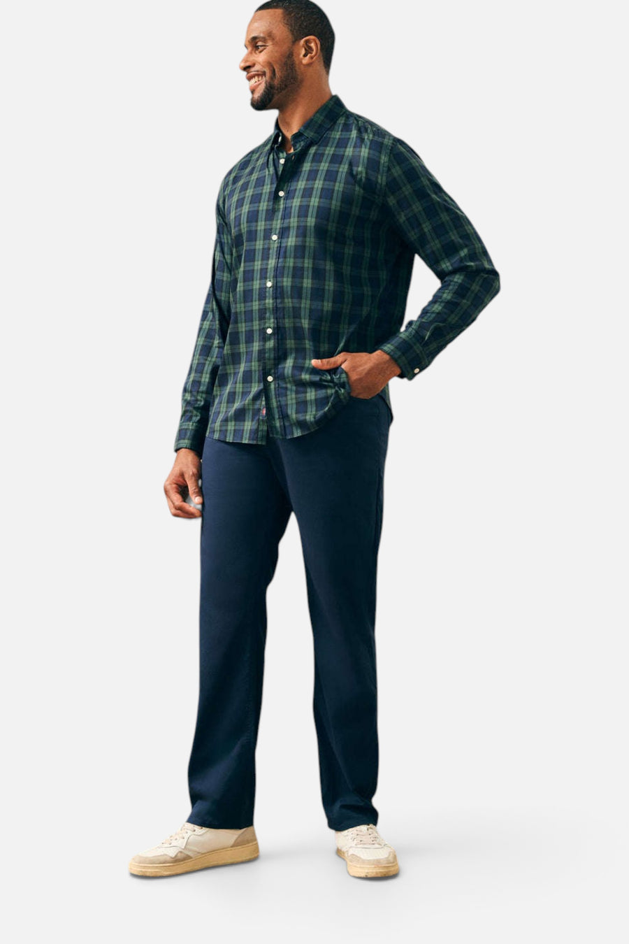 Faherty The Movement™ Shirt in Blackwatch Plaid – alternate