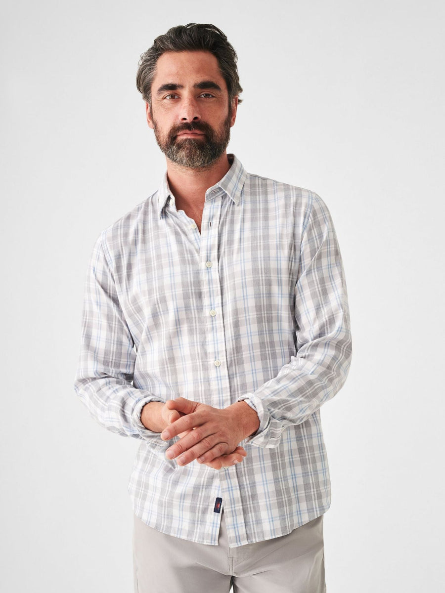 Faherty The Movement Shirt in Cherry Hill Plaid – back view