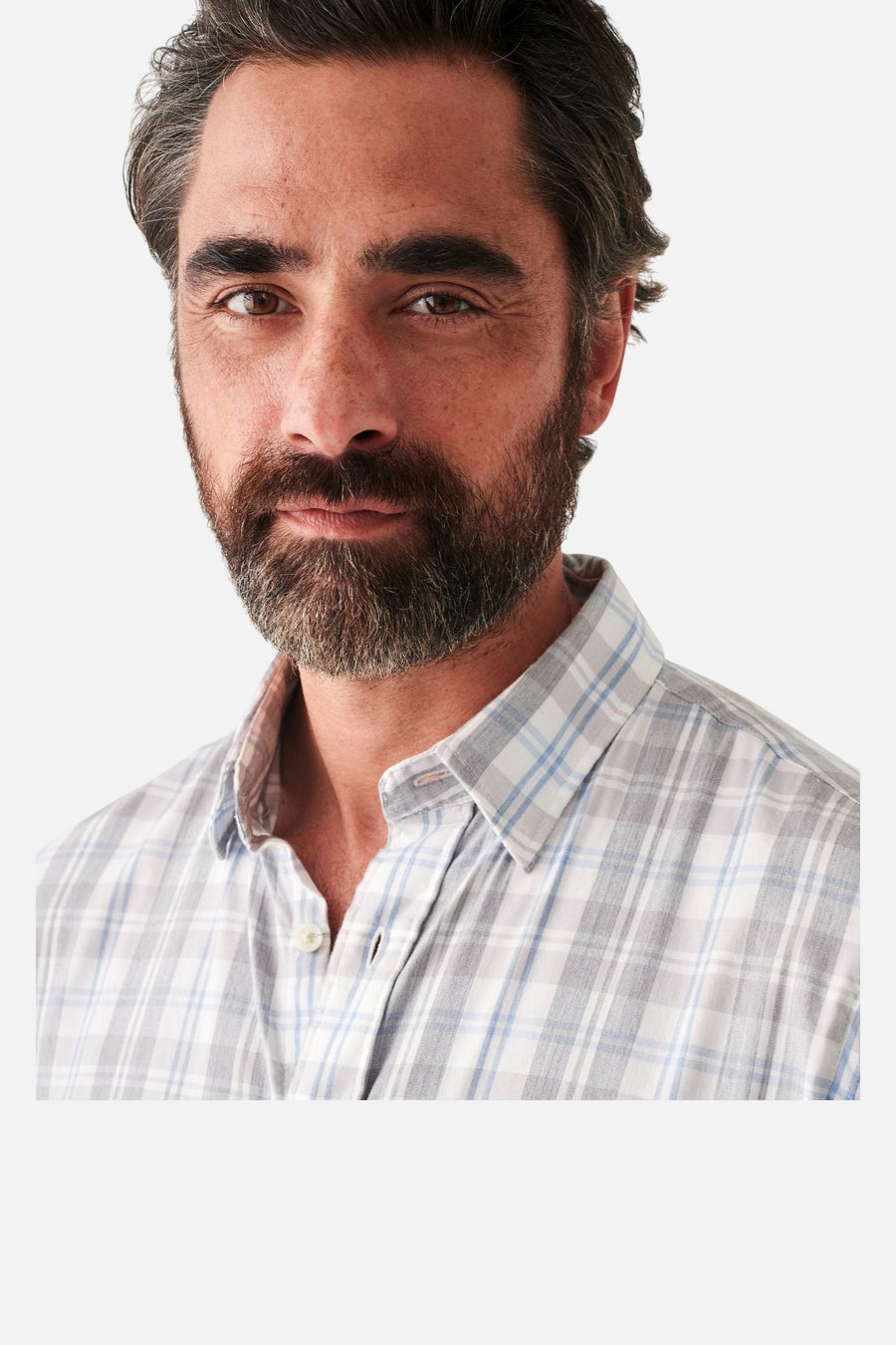 Faherty The Movement Shirt in Cherry Hill Plaid – side view