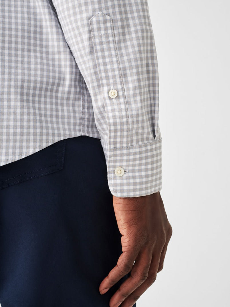 Faherty The Movement Shirt in Grey Sky Gingham – alternate