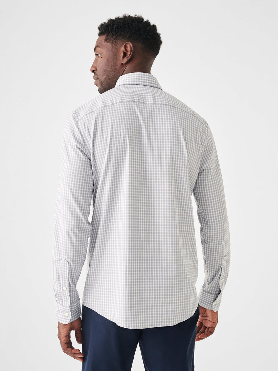 Faherty The Movement Shirt in Grey Sky Gingham – alternate