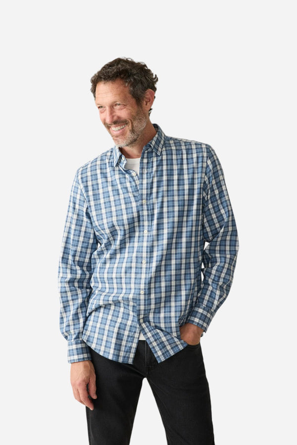 Faherty The Movement Shirt Seaside Blue Plaid