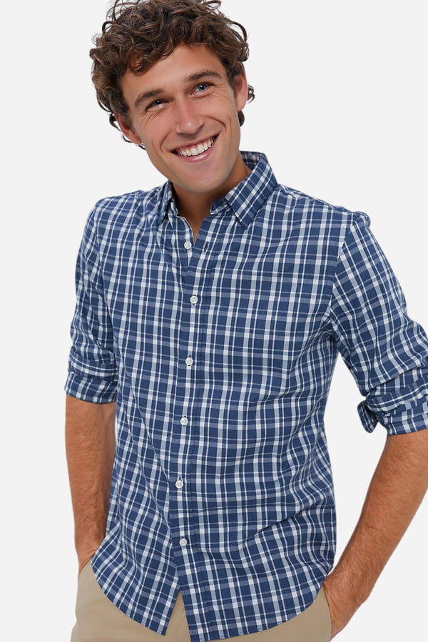 Faherty The Movement Shirt in Starry Sky Plaid