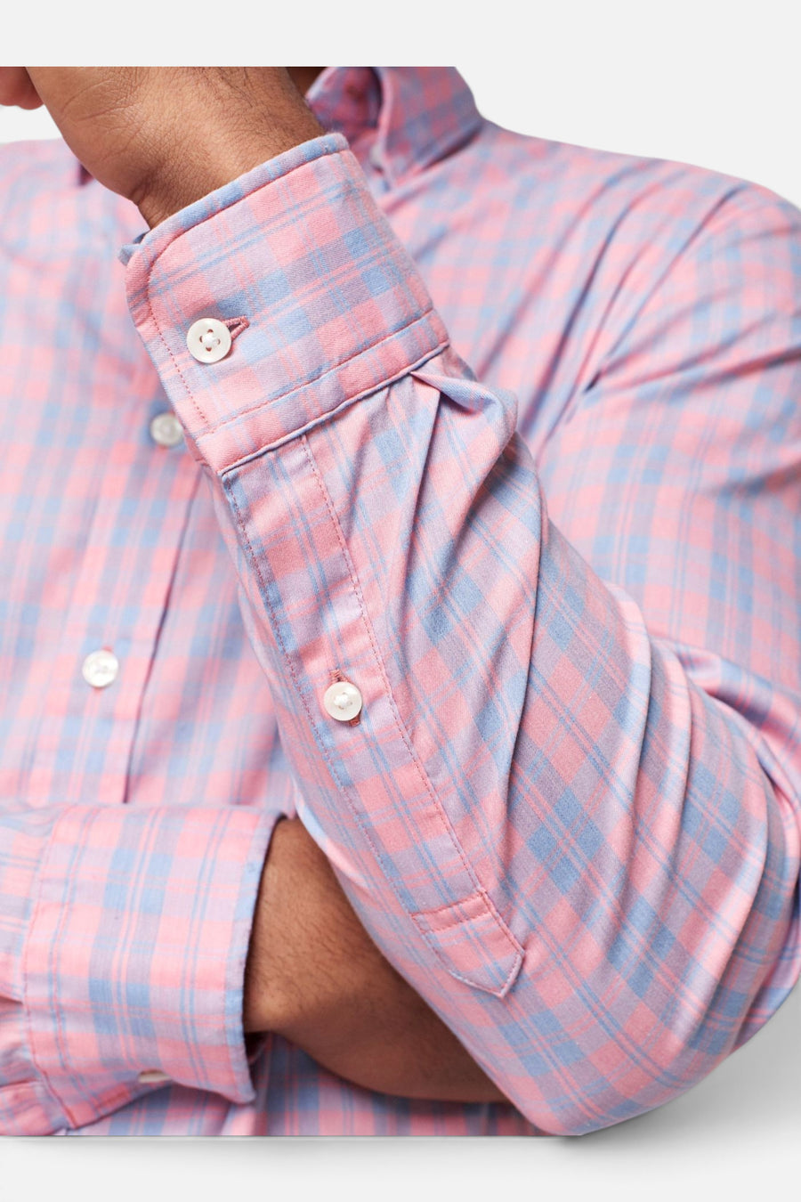 Faherty The Movement Shirt in Summer Rose Plaid – alternate