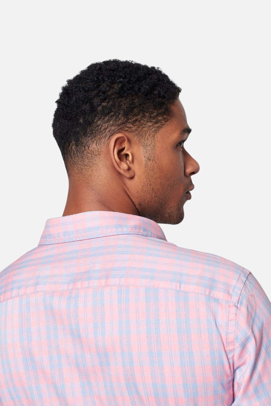Faherty The Movement Shirt in Summer Rose Plaid – side view
