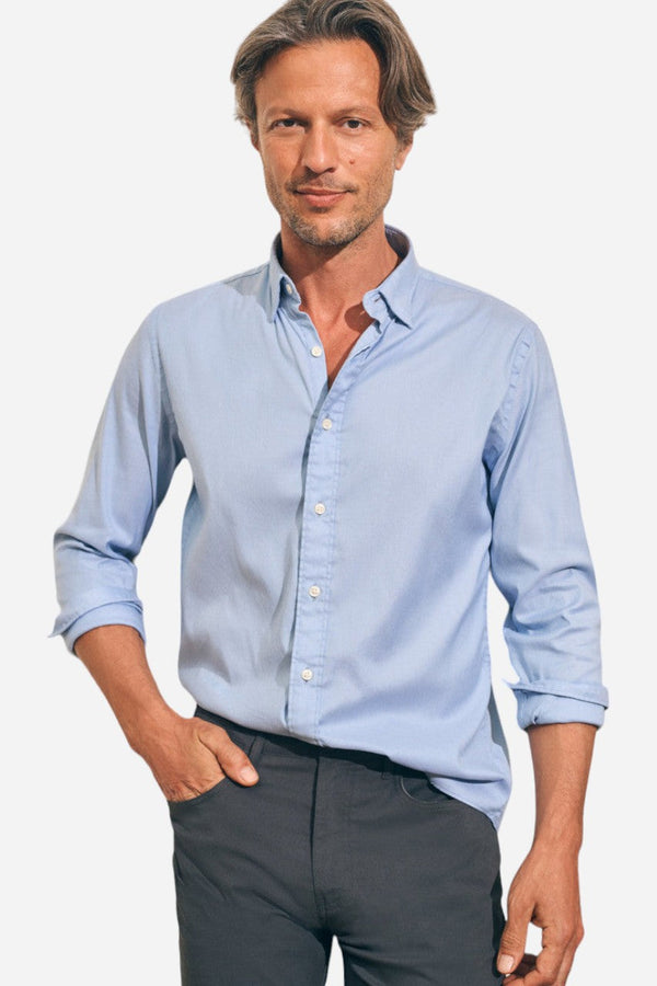 Faherty The Movement Sport Shirt in Atlantic Sky