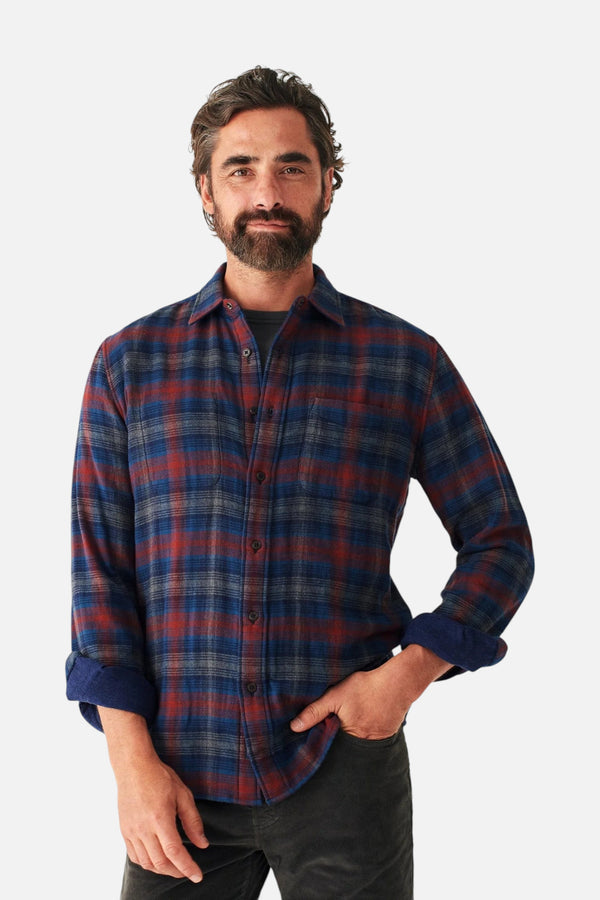Faherty The Reversible Shirt in Wilson Peak Plaid