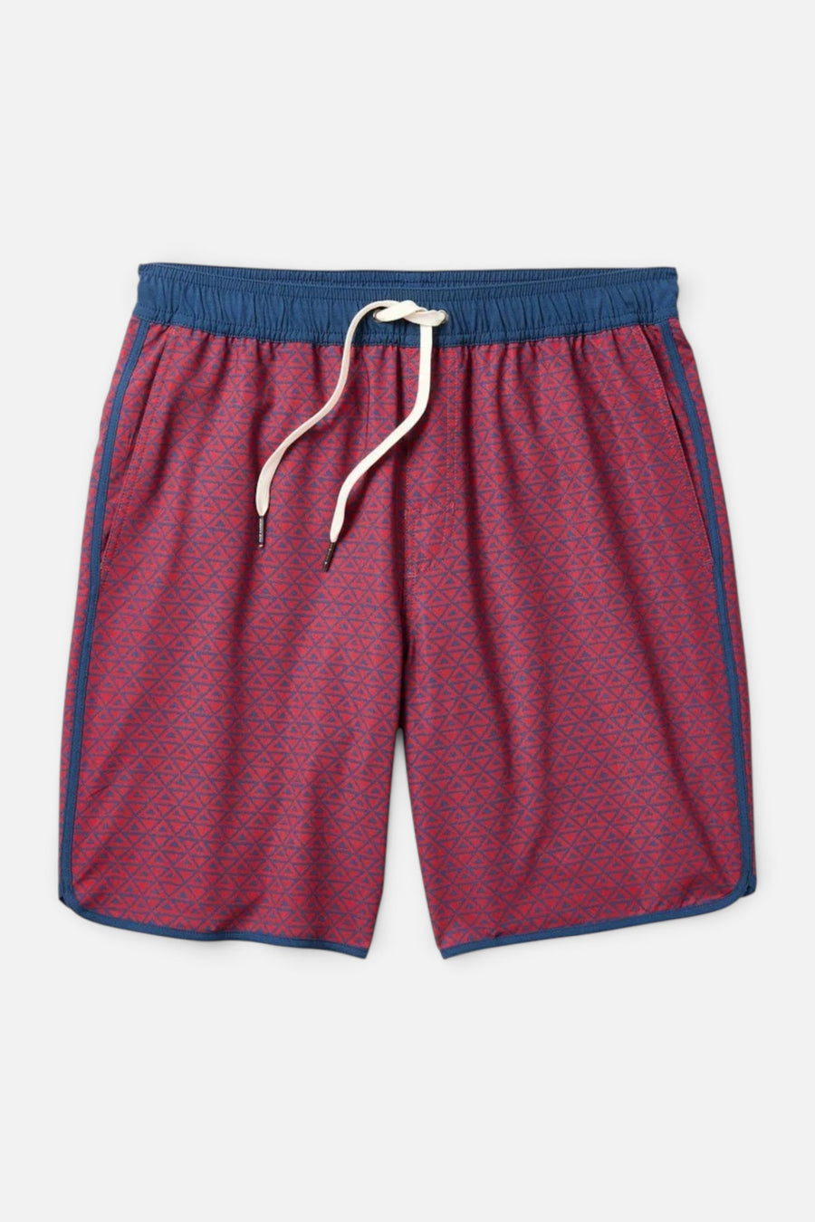 Fair Harbor Anchor 8" Short in Nautical Red Wavy Geo – front view