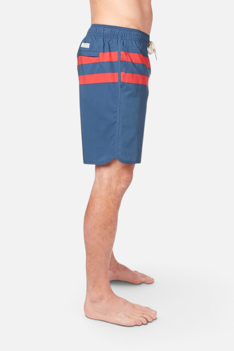 Fair Harbor Anchor 8" Short in Red Stripe – detail