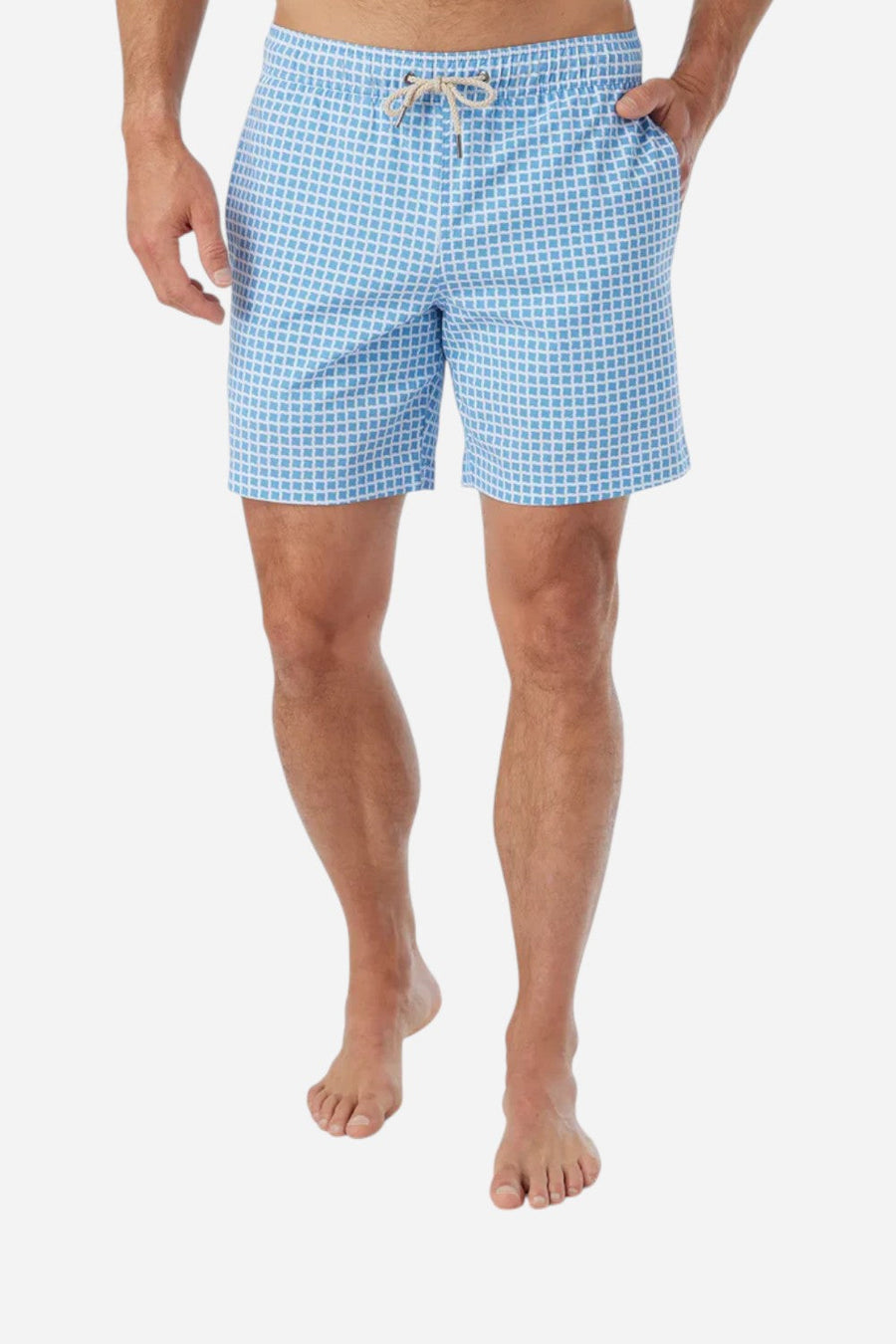 Fair Harbor Bayberry Trunk in Blue Tiles – back view