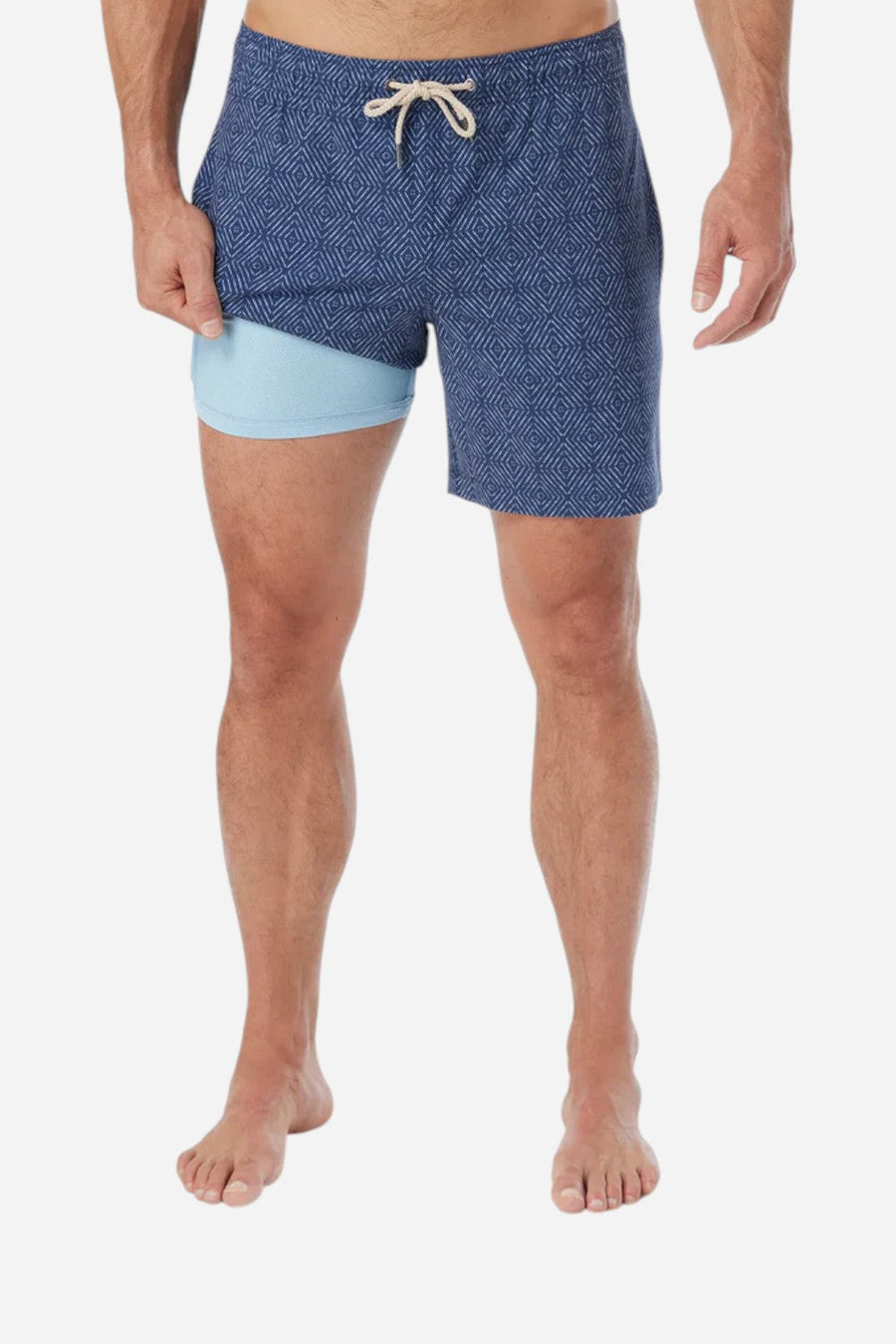 Fair Harbor Bayberry Trunk in Navy Shibori – side view