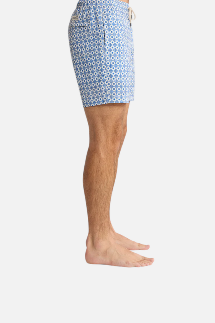 Fair Harbor Bayberry Trunk in Sea Blue Tiles – back view