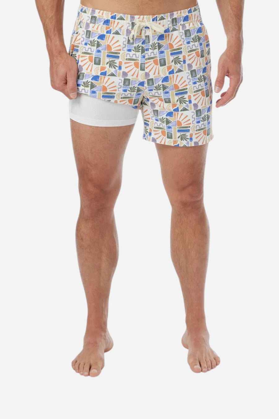 Fair Harbor Bungalow Trunk in Beach Sun Tile – side view