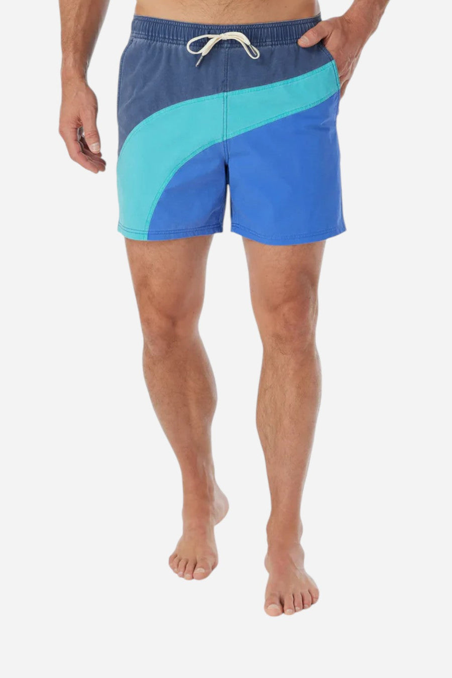 Fair Harbor Bungalow Trunk in Blue Currents – back view