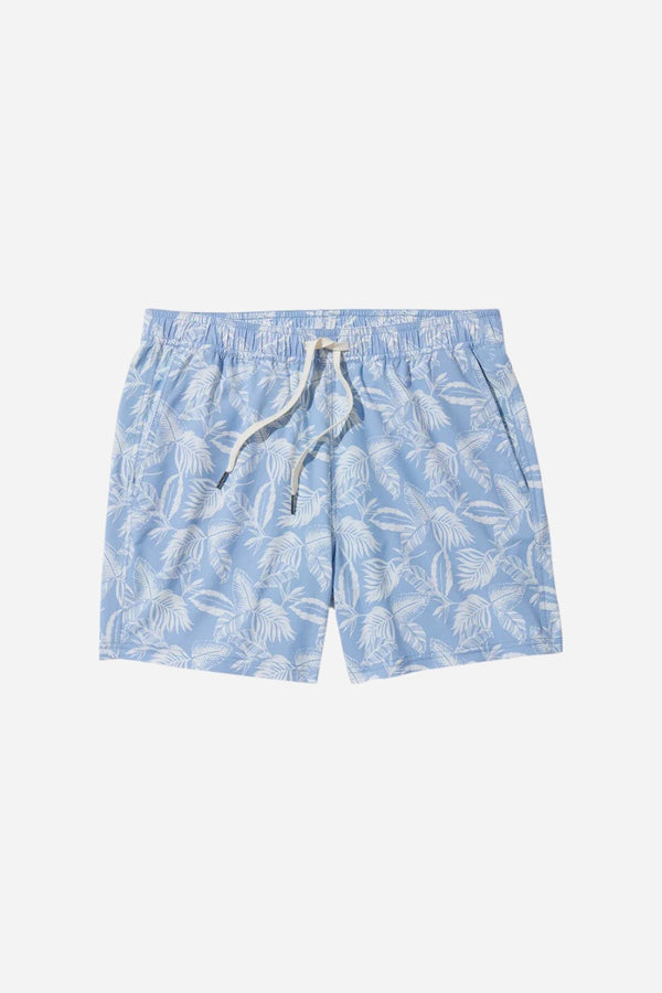 Fair Harbor Bungalow Trunk in Sky Blue Leaves
