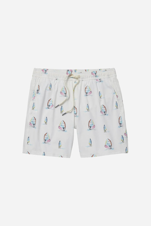 Fair Harbor Bungalow Trunk in White Windsurfer