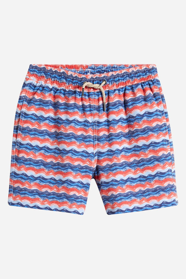 Fair Harbor Kids Bayberry Trunk in Wave Blue Bright Waves