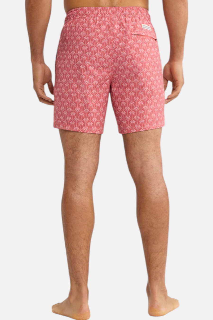 Fair Harbor Men's Bayberry Trunk in Red Palms – detail